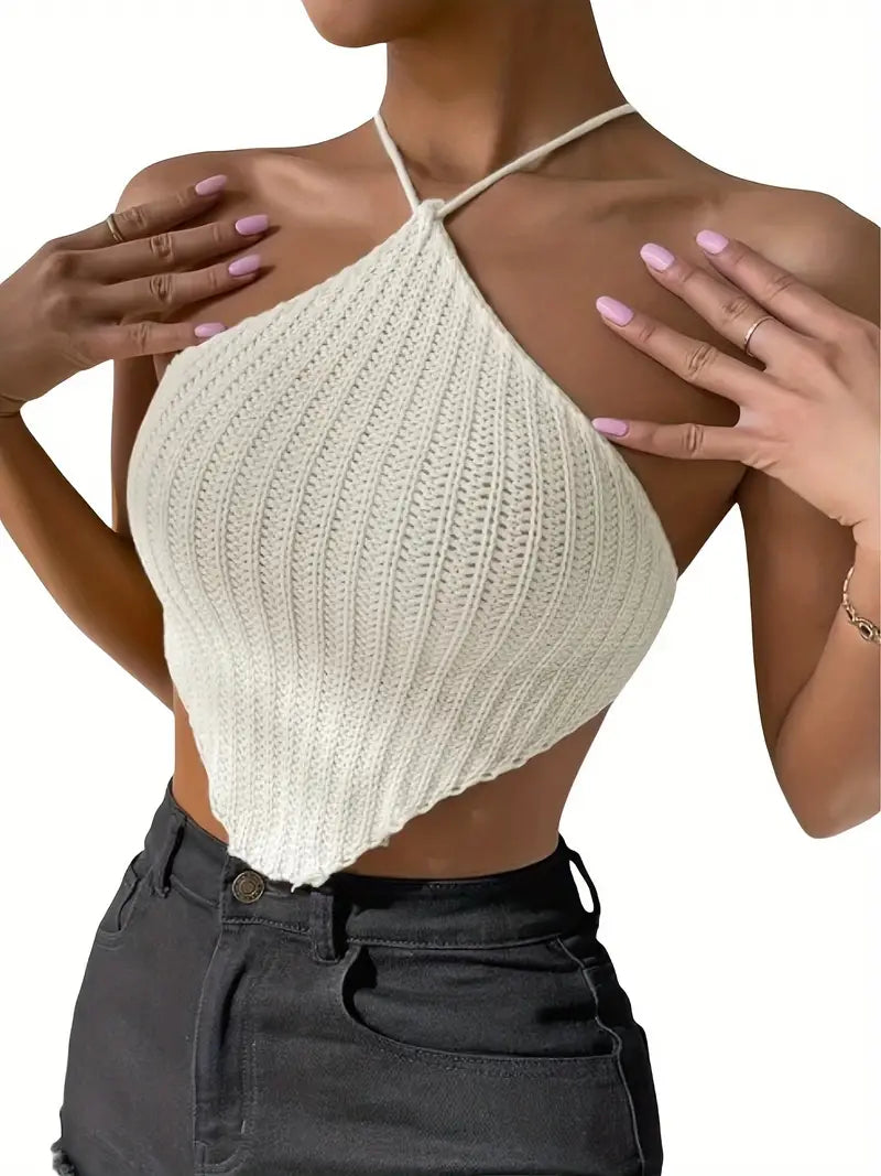 Passione: Top Halter de Espalda Descubierta