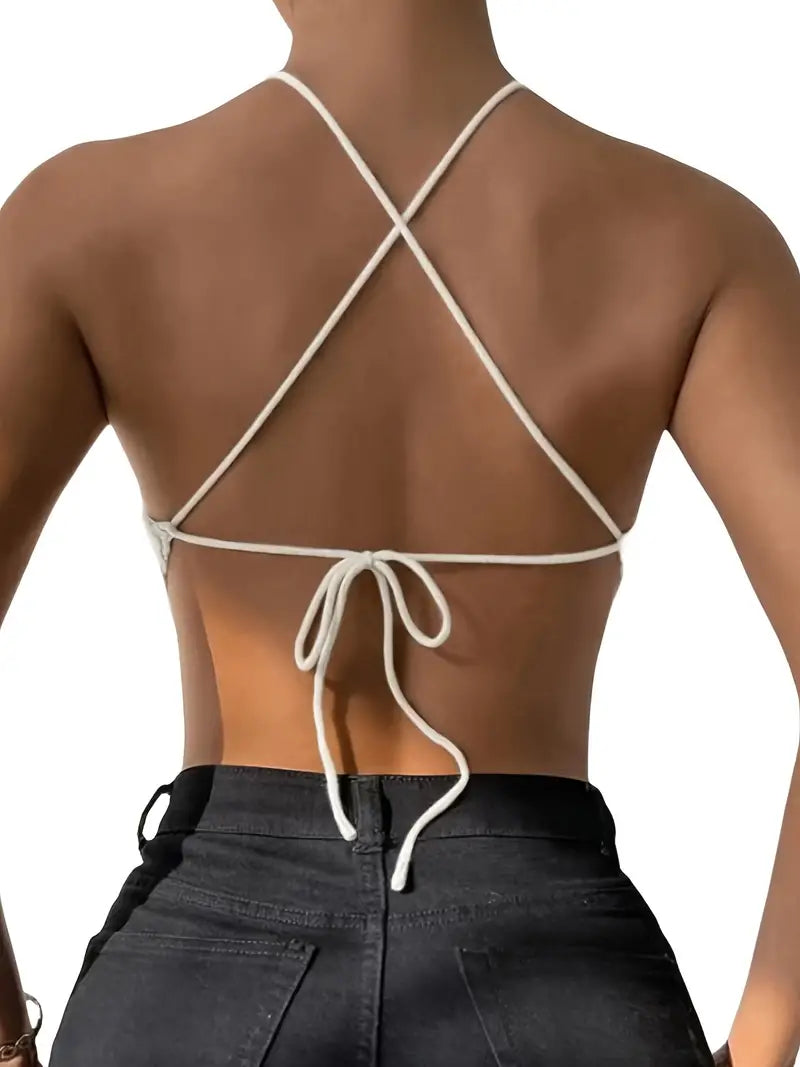 Passione: Top Halter de Espalda Descubierta