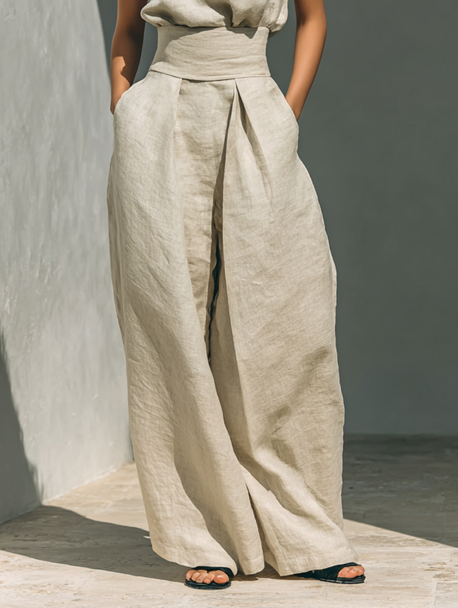 Aitana – Conjunto Lino Elegante