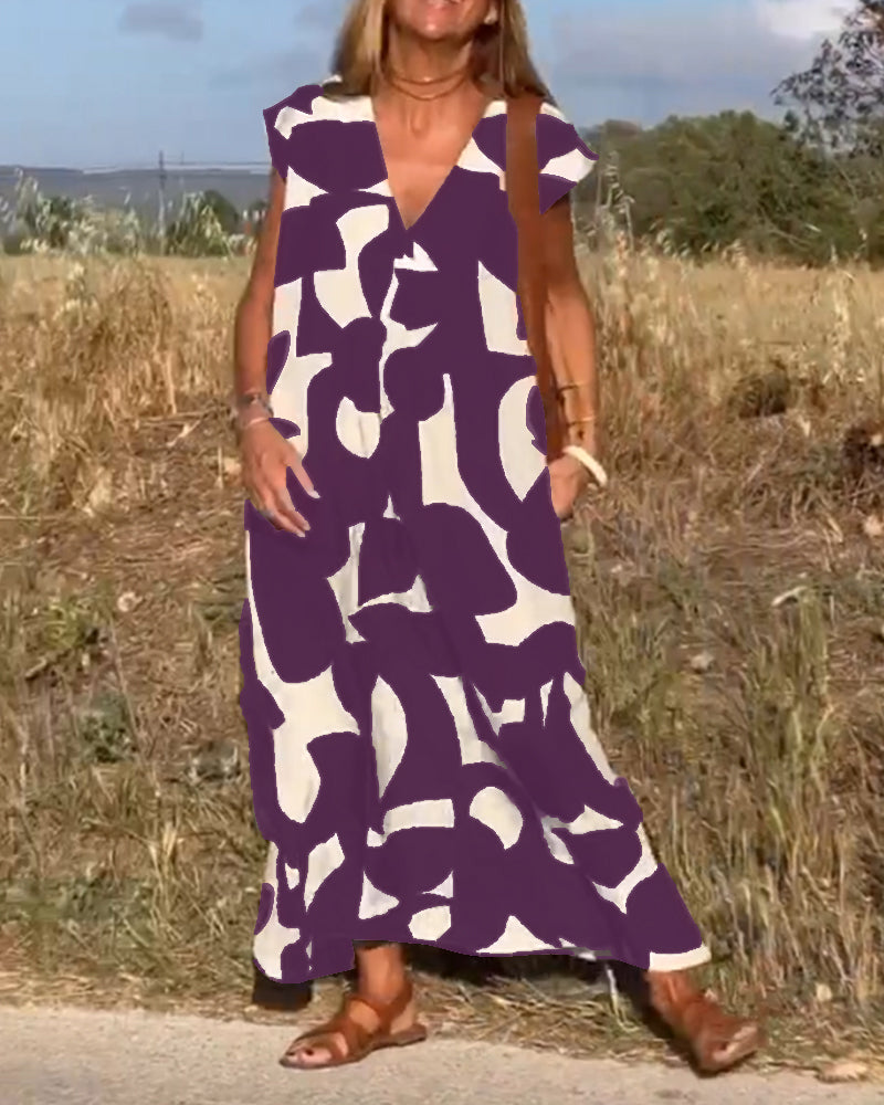 Lucía – Vestido Maxi Estampado