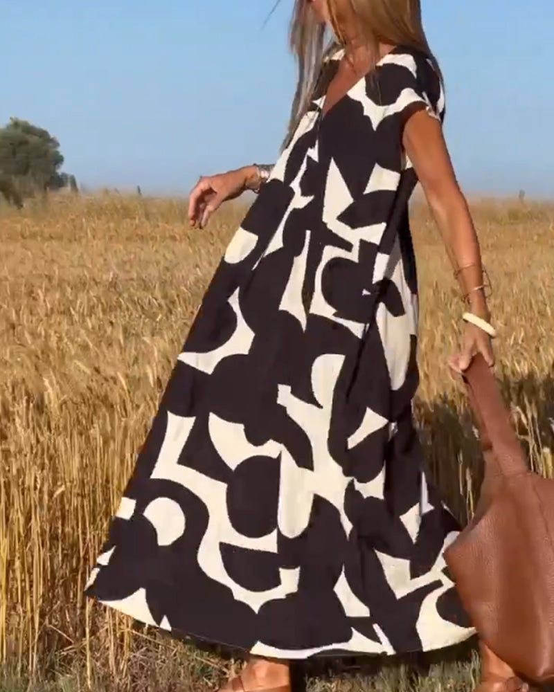 Lucía – Vestido Maxi Estampado