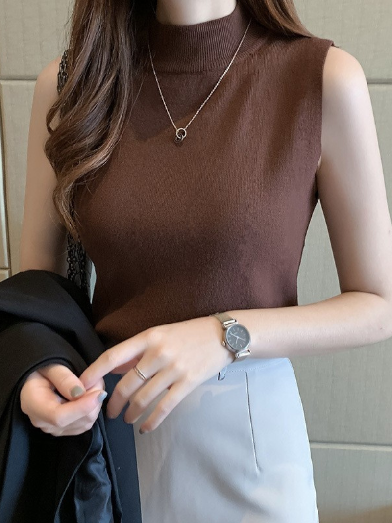 Sontuoso: Top de Punto Sin Mangas