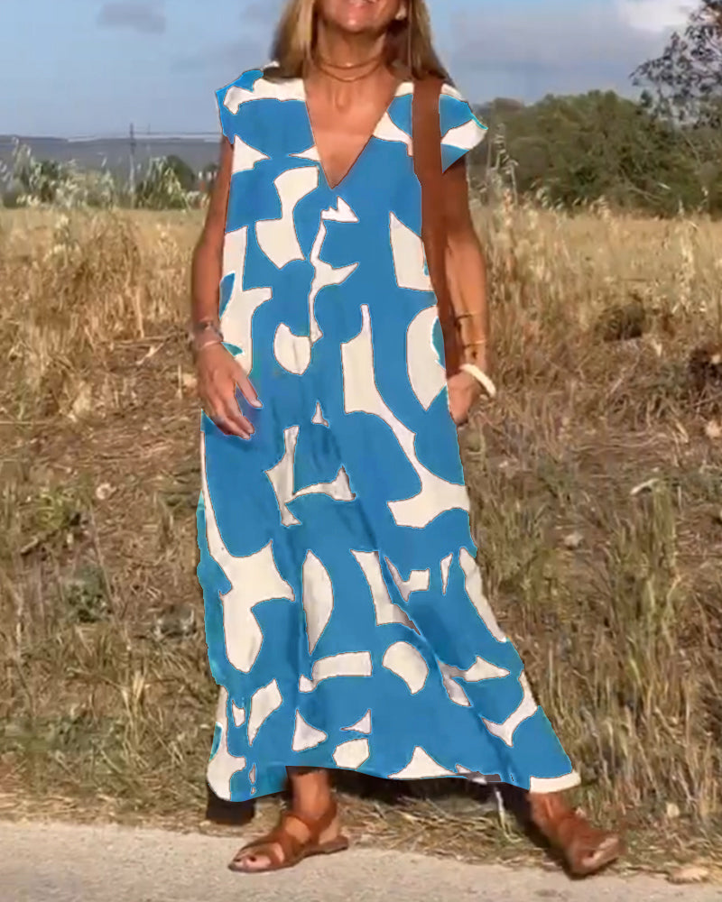 Lucía – Vestido Maxi Estampado