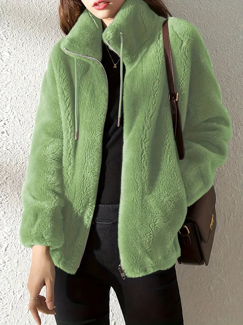 Carina: Abrigo Casual con Cremallera