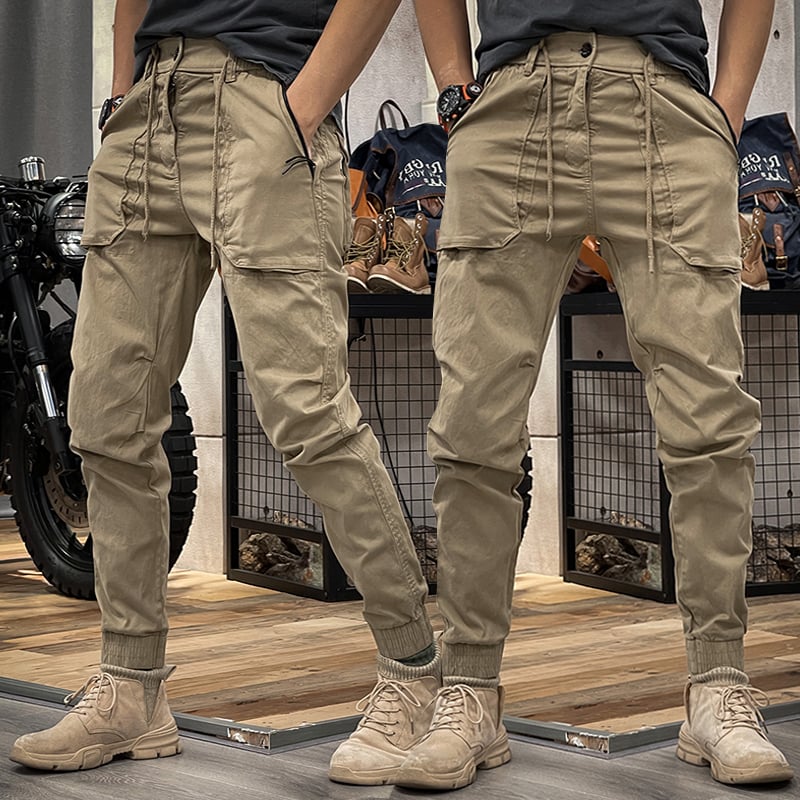 PIERRE – Pantalones Cargo de Spandex Elásticos