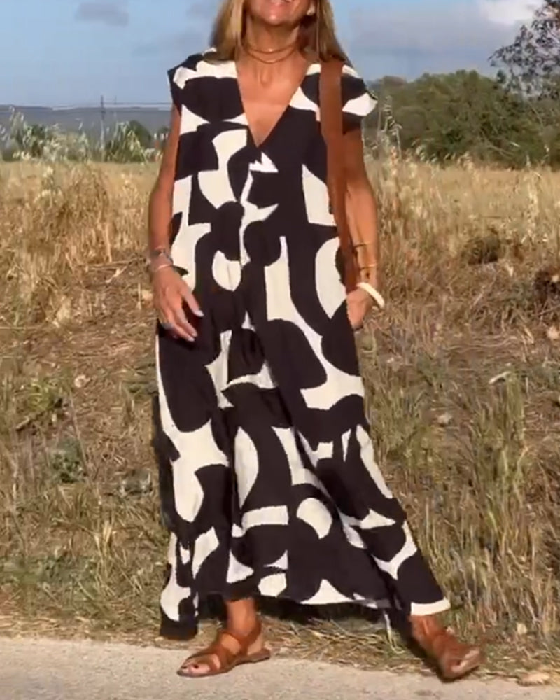 Lucía – Vestido Maxi Estampado