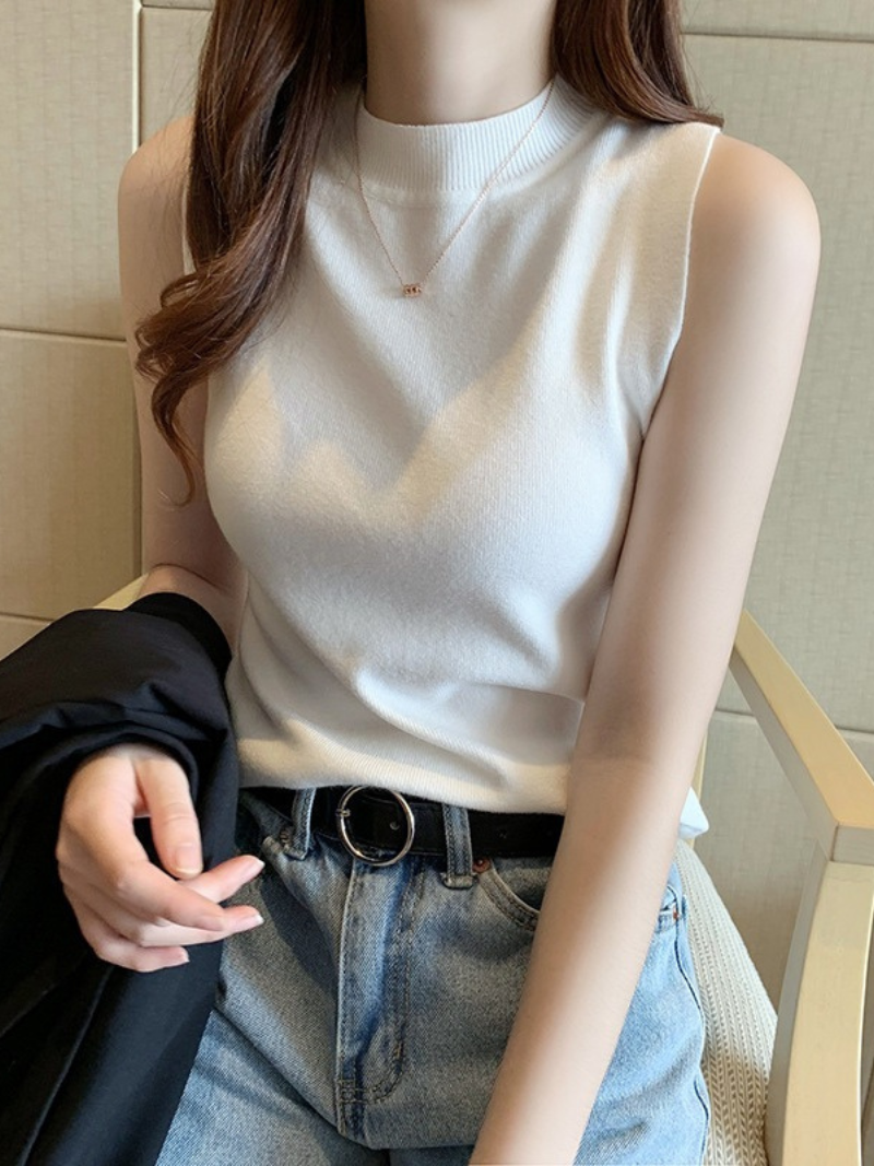 Sontuoso: Top de Punto Sin Mangas