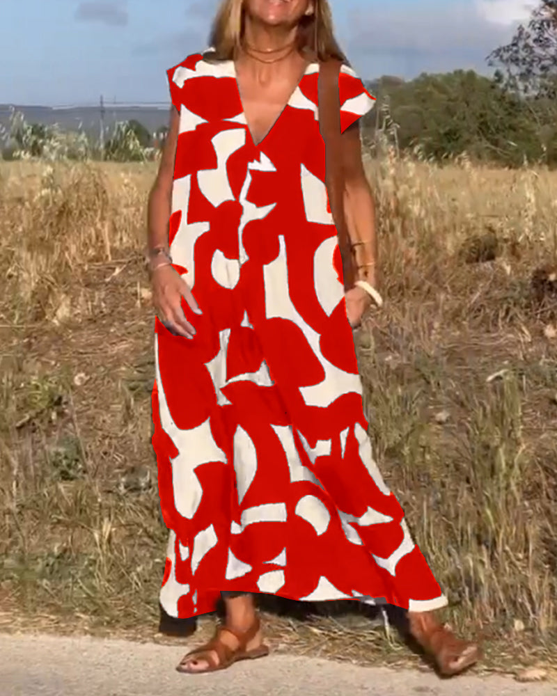 Lucía – Vestido Maxi Estampado