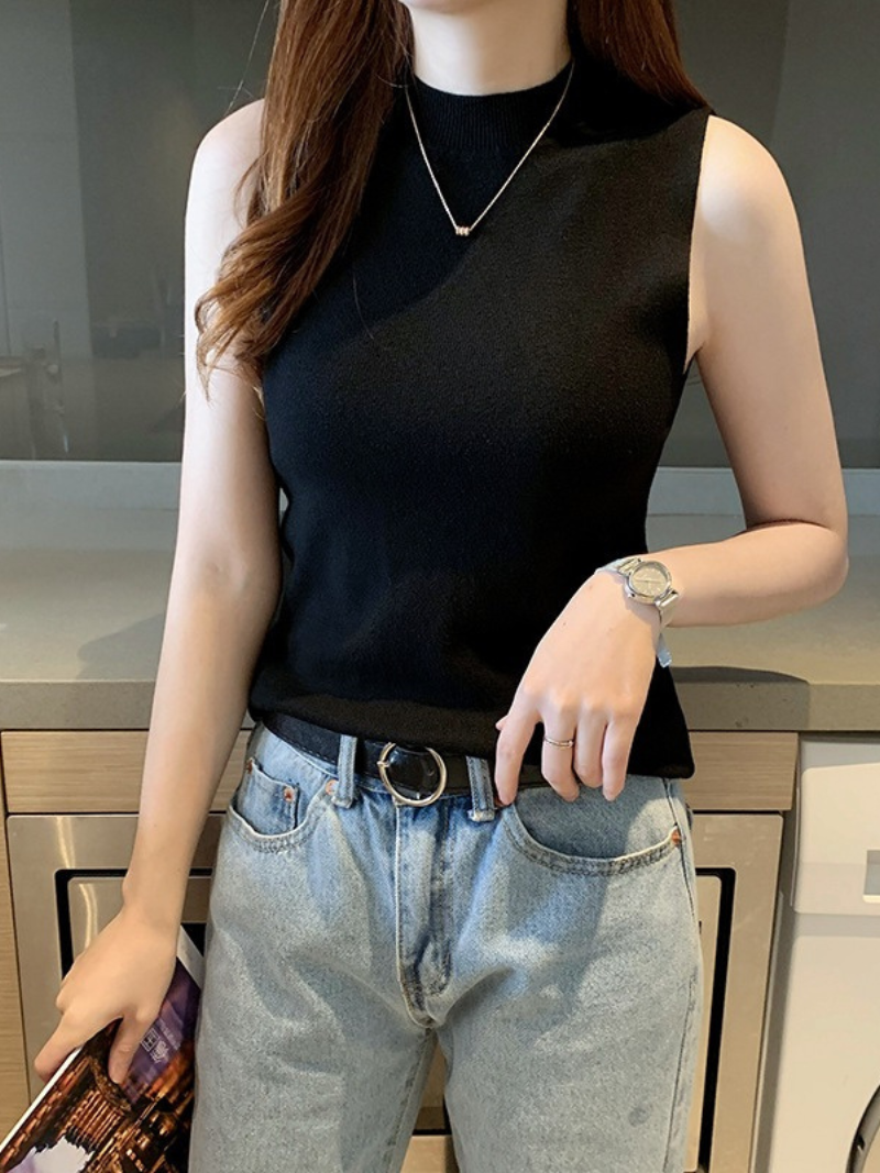 Sontuoso: Top de Punto Sin Mangas