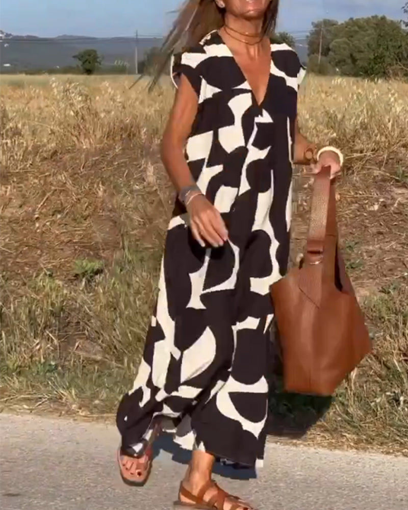 Lucía – Vestido Maxi Estampado