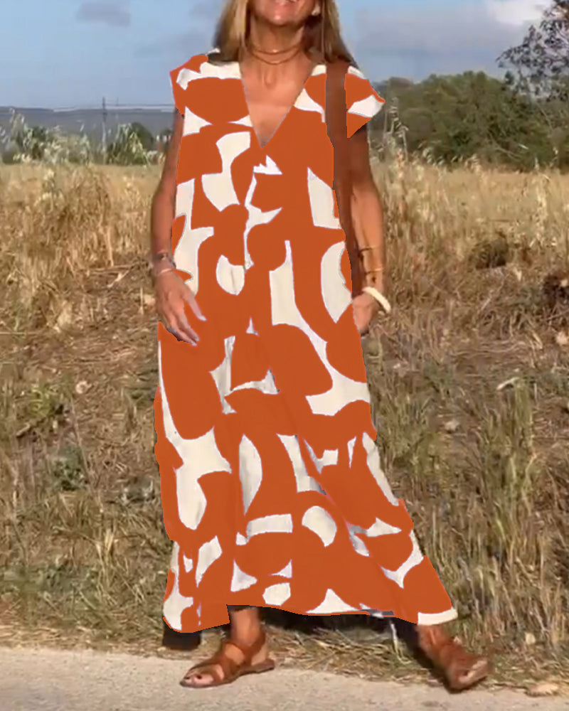 Lucía – Vestido Maxi Estampado