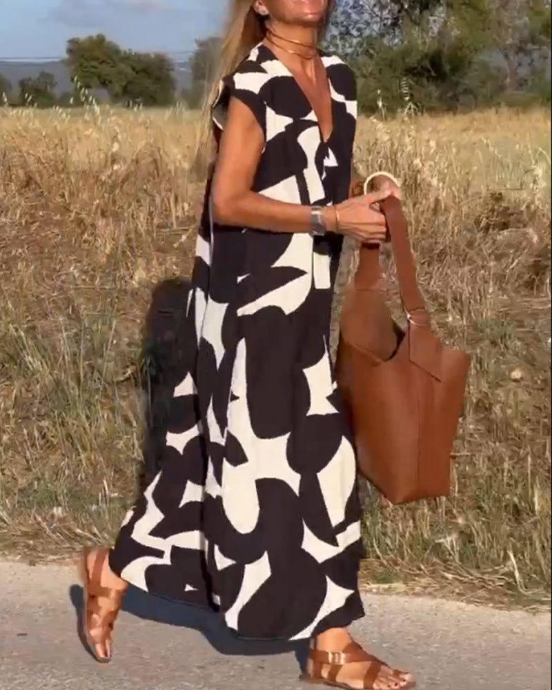 Lucía – Vestido Maxi Estampado