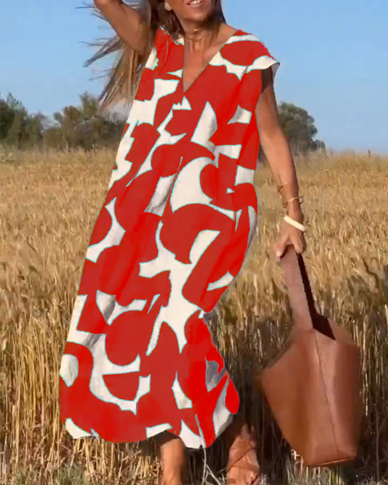 Lucía – Vestido Maxi Estampado