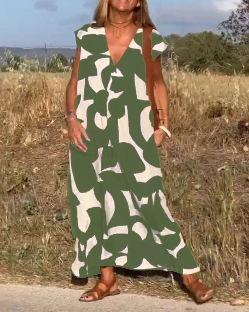 Lucía – Vestido Maxi Estampado