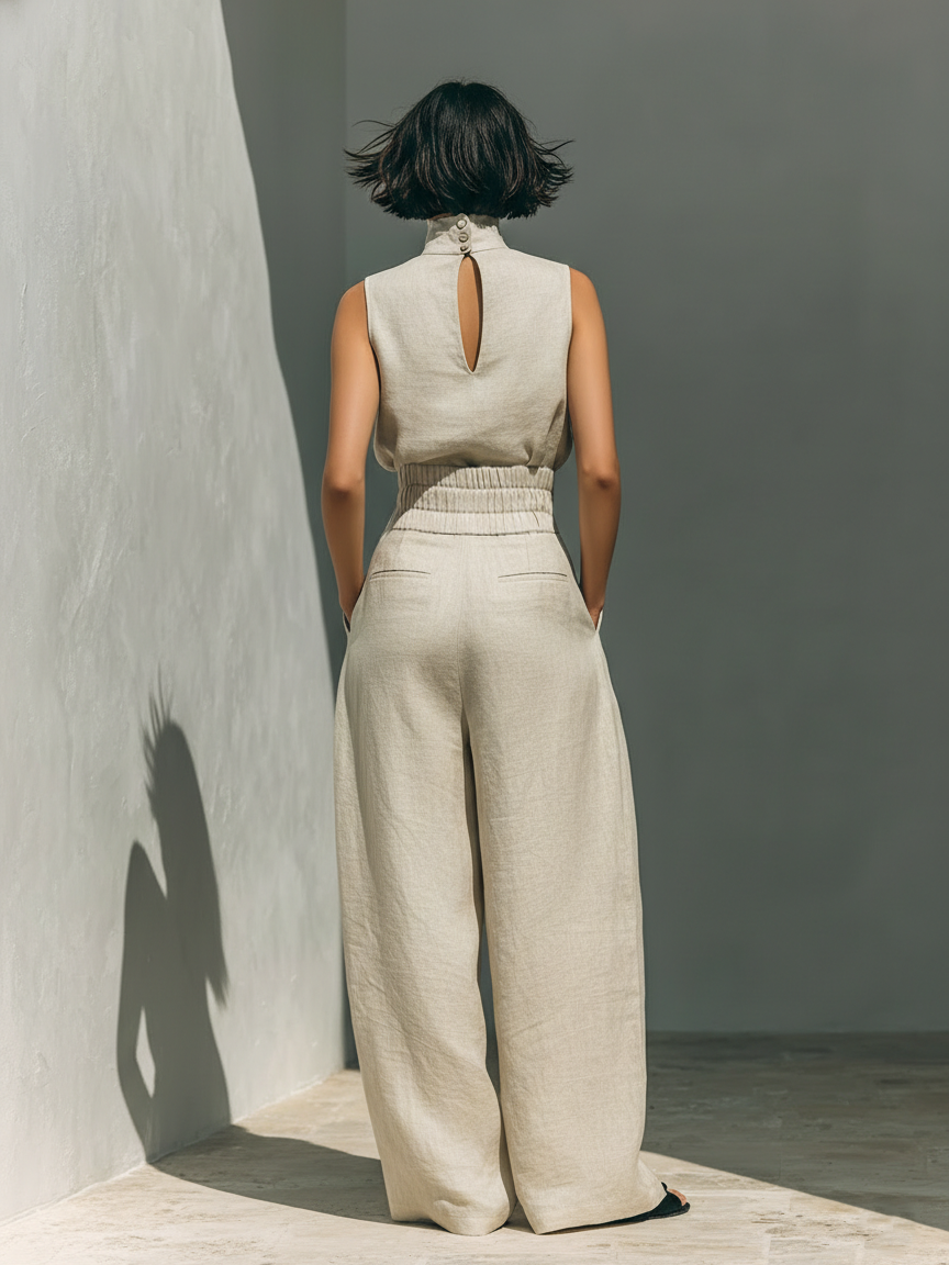 Aitana – Conjunto Lino Elegante