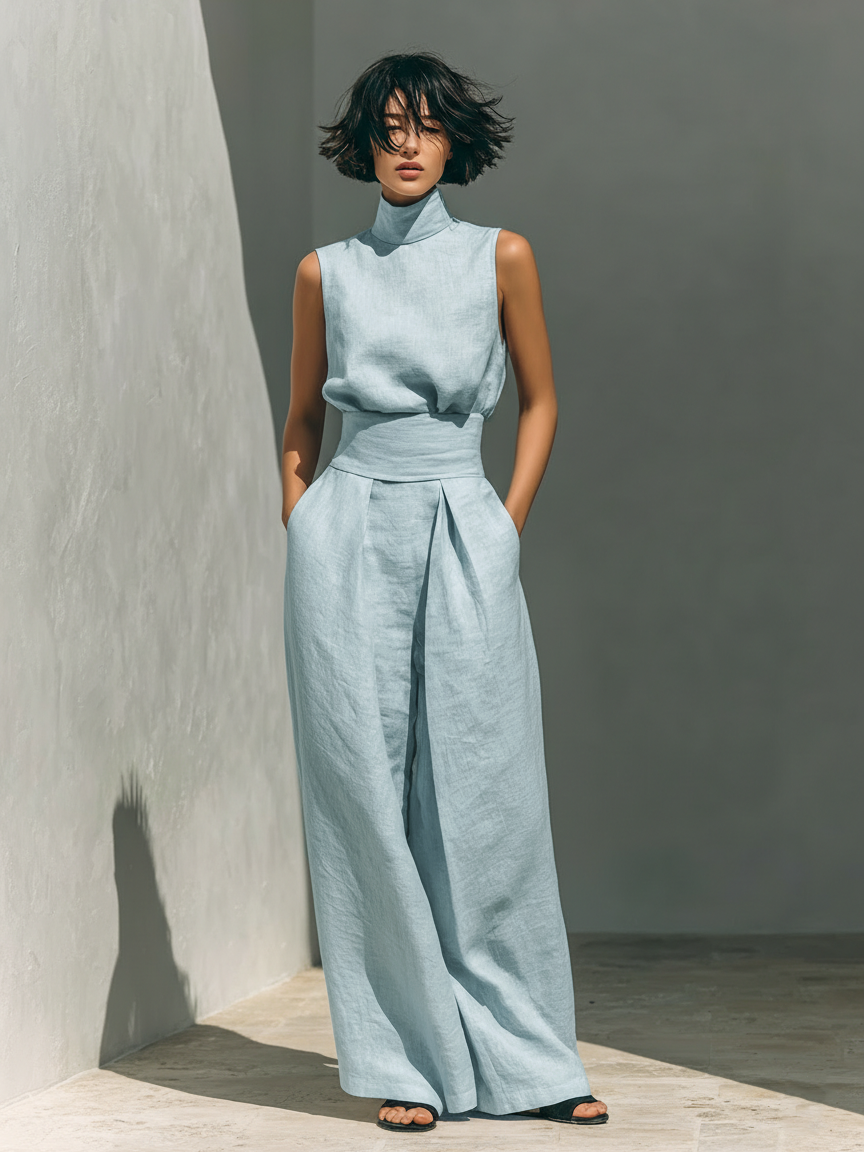 Aitana – Conjunto Lino Elegante