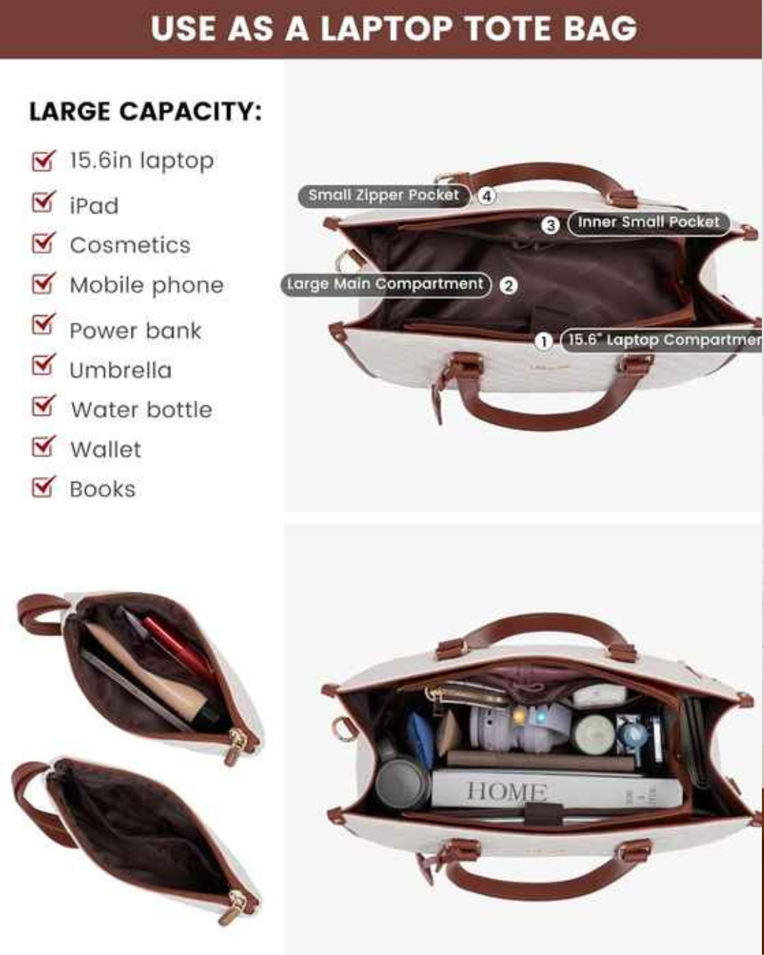 Bolso Tote Bella 3 en 1