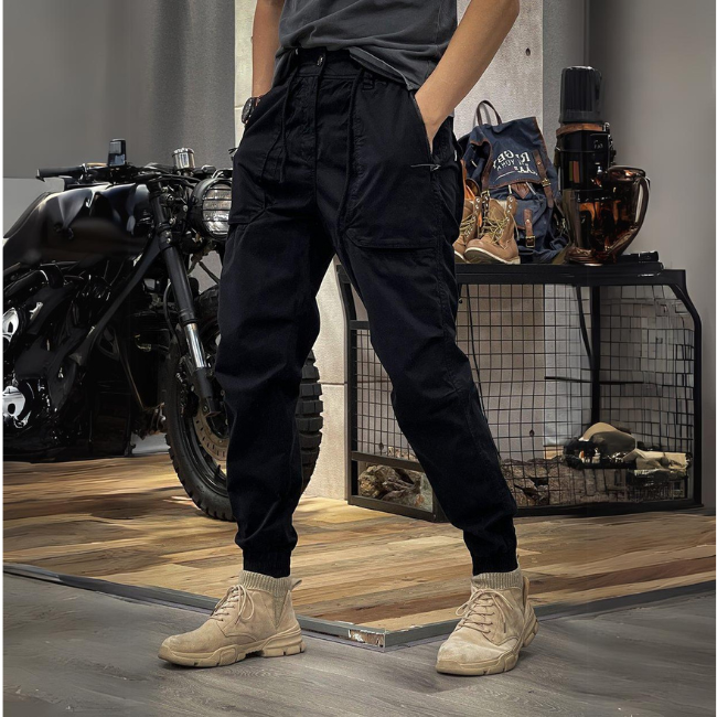 PIERRE – Pantalones Cargo de Spandex Elásticos