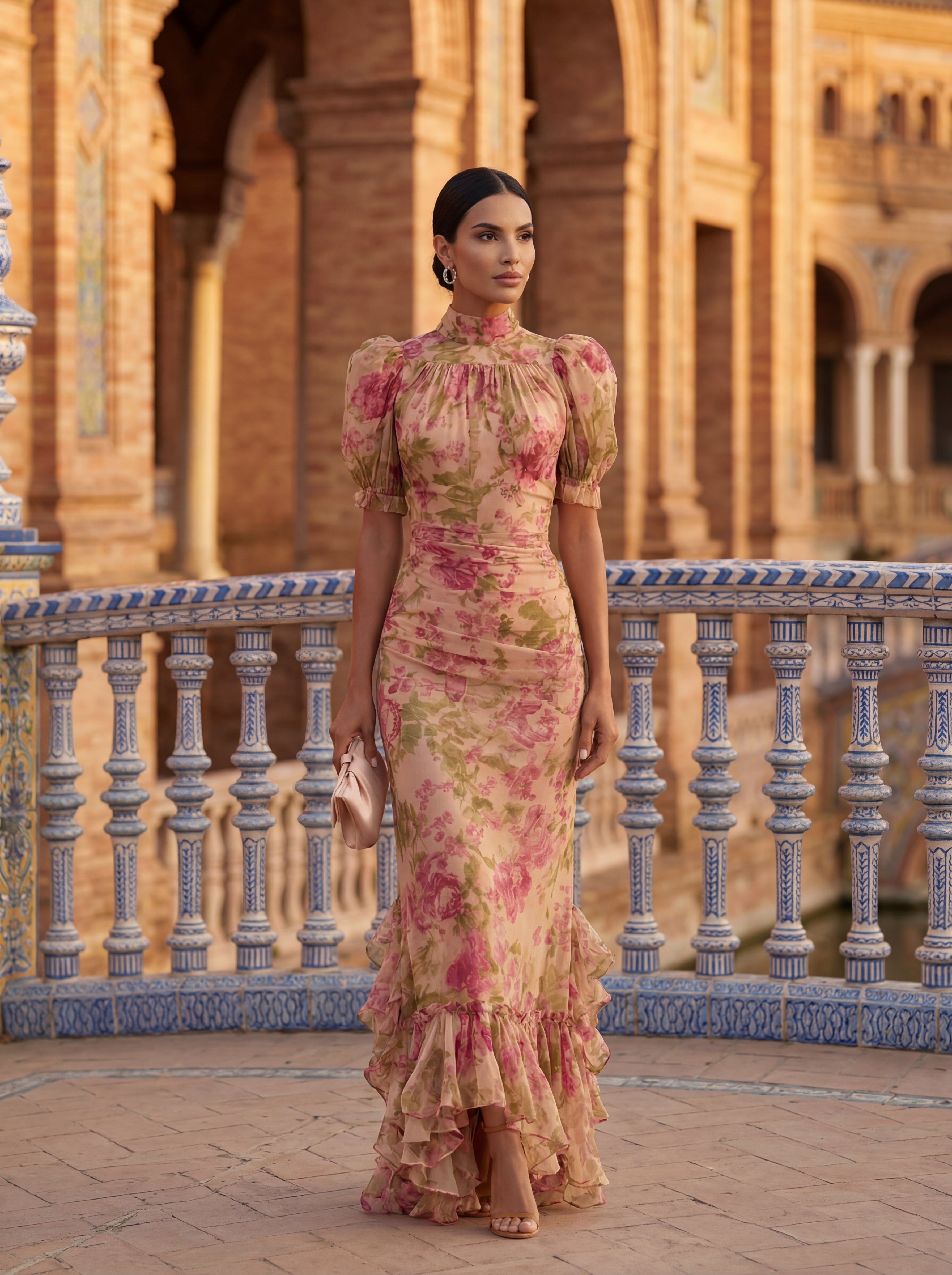 Rosario – Vestido Floral Elegante