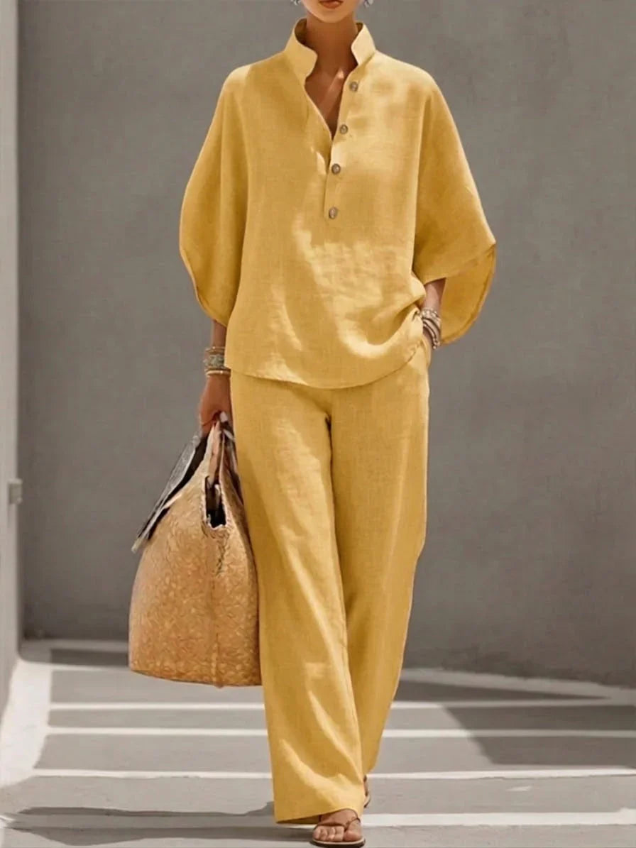 Maribel – Conjunto de Lino Elegante