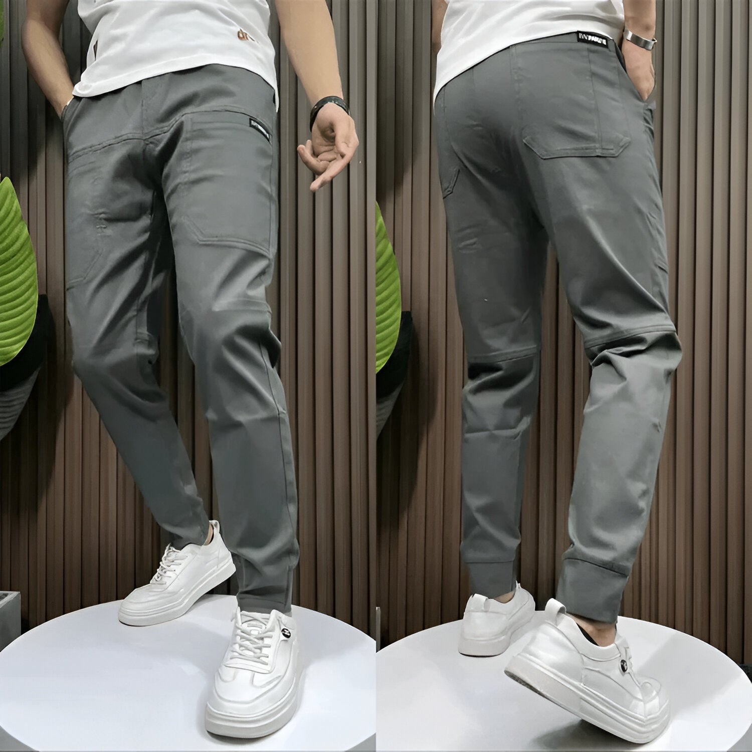 HUGO – Pantalones Cargo Elásticos